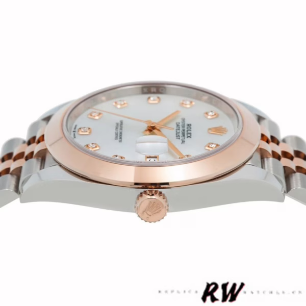 Rolex Datejust 126301 White Mother of Pearl Diamond Dial 41MM Mens Replica Watch - 图片 5