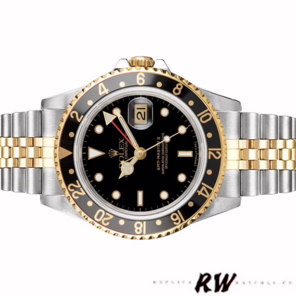 Rolex GMT-Master II 16713LN Oystersteel Yellow Gold Black Dial 40MM Mens Replica Watch - 图片 5
