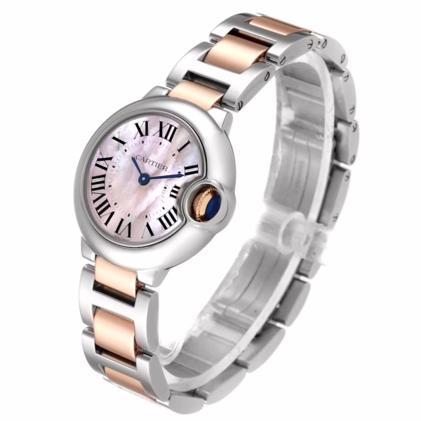 CARTIER BALLON BLEU Pink Mother of Pearl Dial 28mm - 图片 6