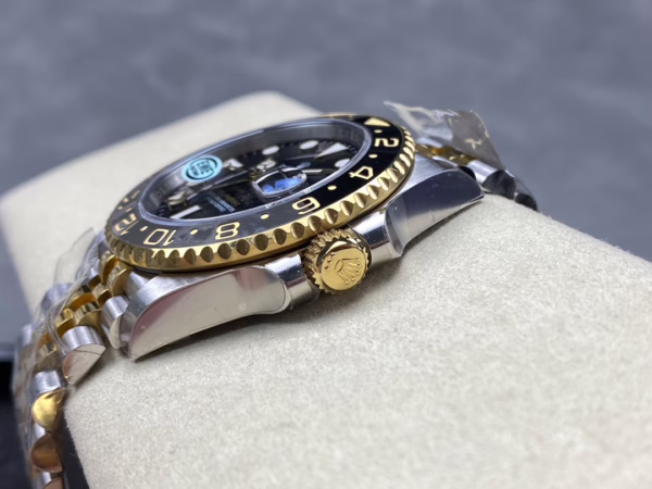 Rolex GMT Master II Black Dial Steel 18kt Yellow Gold 126713GRNR 0001 Men's Watch - 图片 9