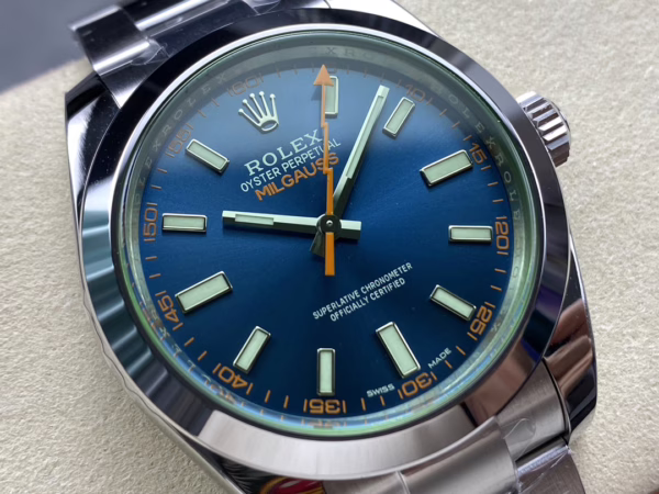Rolex Milgauss 116400GV Stainless Steel Z-blue Dial 40mm Mens Replica Watch - 图片 4