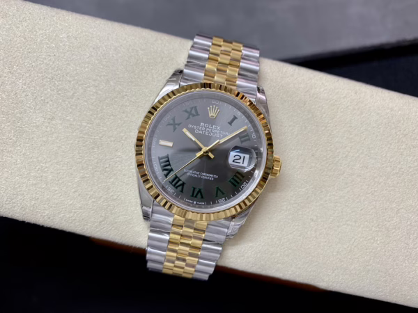 Rolex Datejust Two-Tone Steel Yellow Gold Fluted Bezel m126233 0035 36mm Unisex Replica Watch - 图片 14