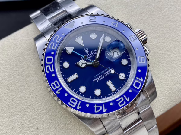 Rolex GMT Master II 126710 "Wildman" 904L SS Blue Dial on SS Oyster Bracelet - 图片 5