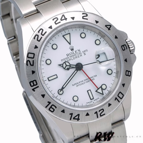 Rolex Explorer II 16570 Stainless Steel White Dial 40MM Mens Replica Watch - 图片 2