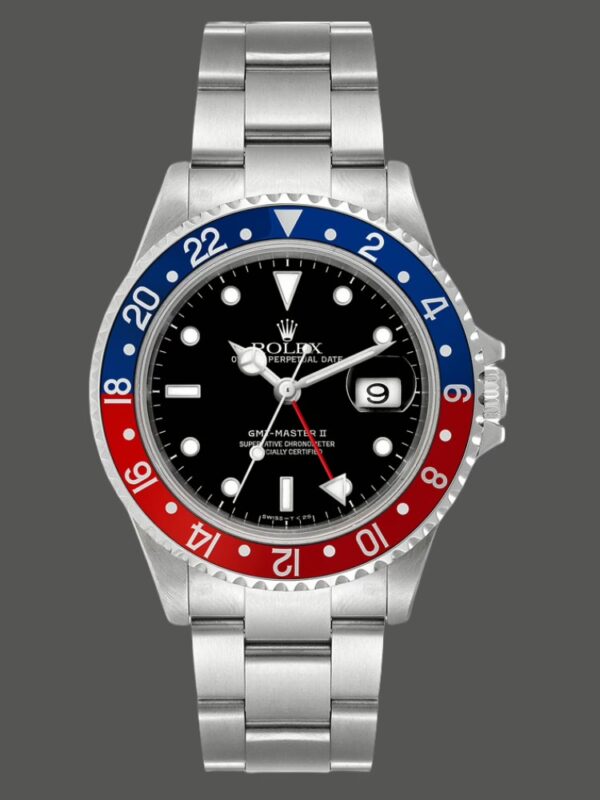 Rolex GMT-Master II 16710 Black Dial Blue Red Pepsi Bezel 40MM Mens Replica Watch