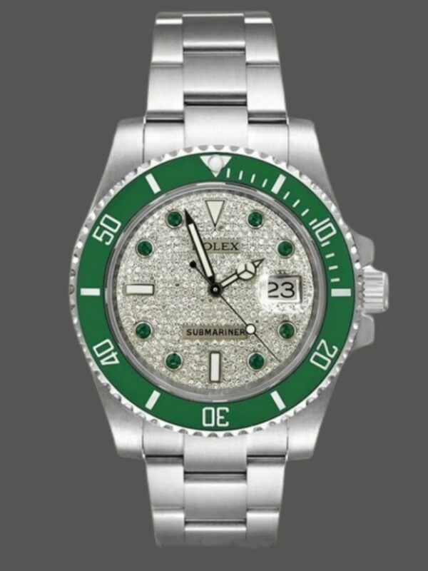 Rolex Submariner 116610 Diamond Paved Dial Automatic 40mm Mens Replica Watch