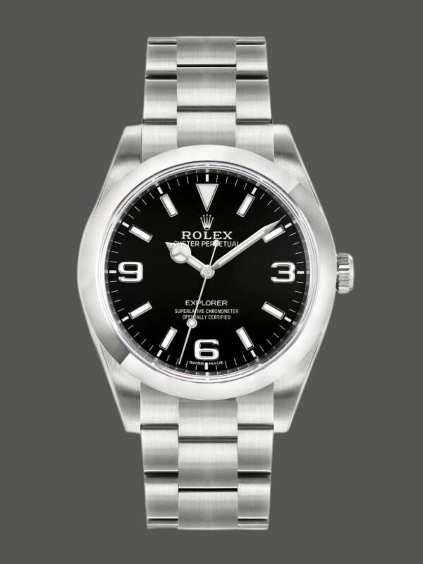 Rolex Explorer 214270 Stainless Steel Black Dial 39MM  Mens Replica Watch