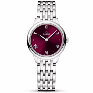 OMEGA De Ville Prestige 27.5mm Purple Dial Ladies Bracelet Watch