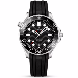 OMEGA Seamaster Diver 300m 42mm Black Dial Men's Rubber Strap Watch