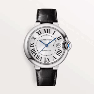CARTIER BALLON BLEU Black Alligator Strap 40mm