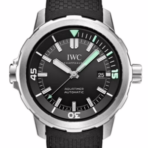 IWC Aquatimer  Black Dial Black Rubber 42mm Men's Watch IW329001
