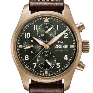 IWC Pilot Chronogragh Spitfire Green Dial Watch IW387902