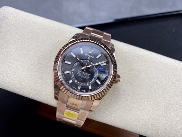 Swiss Rolex Sky Dweller 42 Slate Dial Rose Gold m336935 0004 Men's Replica Watch - 图片 6