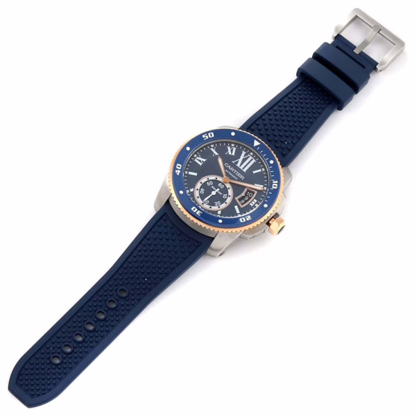 CARTIER CALIBRE ROSE GOLD MIX BLUE 42mm WGCA0010 - 图片 8