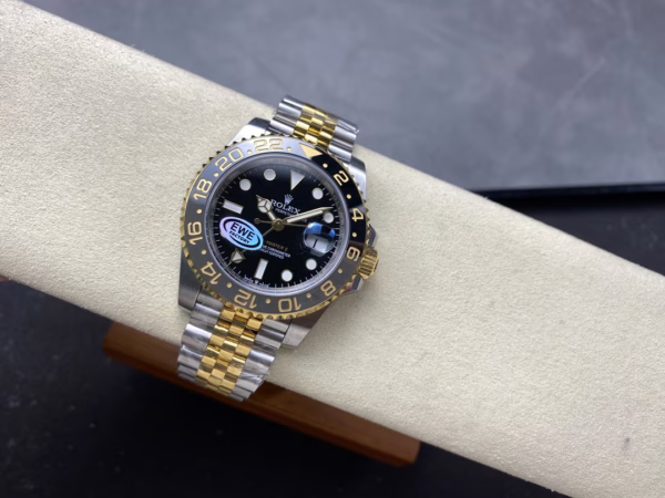 Rolex GMT Master II Black Dial Steel 18kt Yellow Gold 126713GRNR 0001 Men's Watch - 图片 7