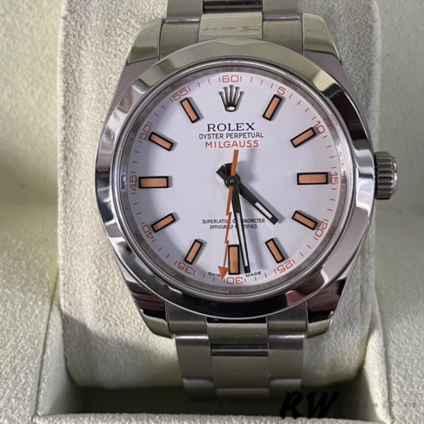 Rolex Milgauss 116400 Automatic White Dial 40mm Mens Replica Watch - 图片 2