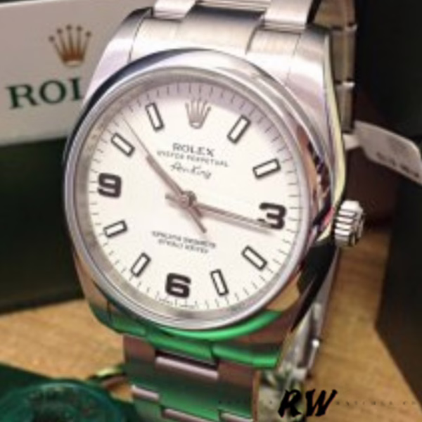 Rolex Oyster Perpetual Air-King 114200 White Dial 34mm Automatic Unisex replica watch - 图片 4