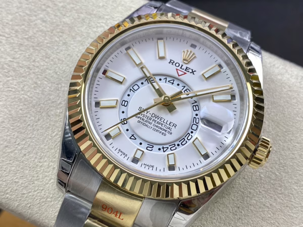 Rolex Sky Dweller 42mm White Dial Stick Markers m336933 0005 Men's Watch - 图片 3