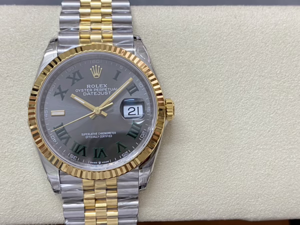 Rolex Datejust Two-Tone Steel Yellow Gold Fluted Bezel m126233 0035 36mm Unisex Replica Watch - 图片 10