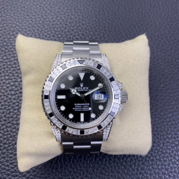 Rolex Submariner 116610 Black Dial Diamond Case 40MM Men's Watch - 图片 3