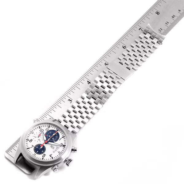 IWC Rattrapante Chronograph Panda Dial Limited Edition German National Team Steel Mens Watch IW371803 - 图片 8