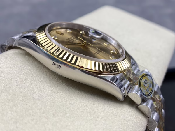 2022 Rolex Datejust Champagne Diamond Dial Two Tone M126333-0012 41mm Mens Replica Watch - 图片 7