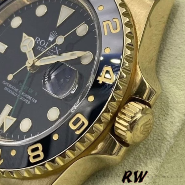 Rolex GMT Master II 40mm m126718grnr 0001 Oyster Bracelet Black Dial Mens Replica Watch - 图片 12