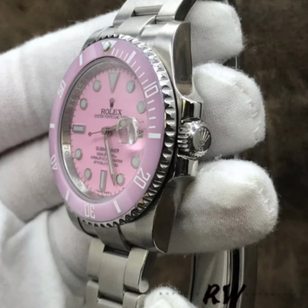 Rolex Submariner Date 116610LN Stainless Steel Oyster 40MM Pink Dial Mens Replica Watch - 图片 4