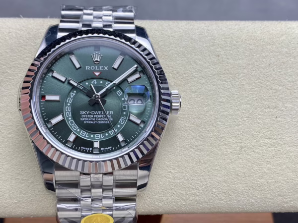 Rolex Sky Dweller 42 White Gold Fluted Bezel 336934 0002 Men's Watch - 图片 2