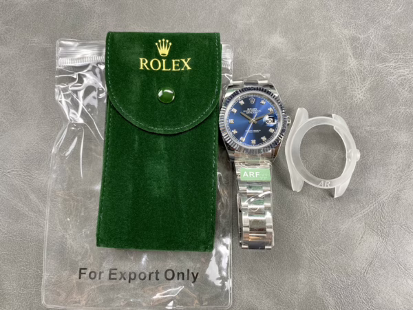 Rolex Datejust 126334 0015 Fluted Bezel Blue Diamond Dial 41MM Mens Replica Watch - 图片 11