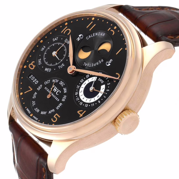 IWC Portuguese Perpetual Calendar Moonphase Rose Gold Mens Watch IW502103 - 图片 2