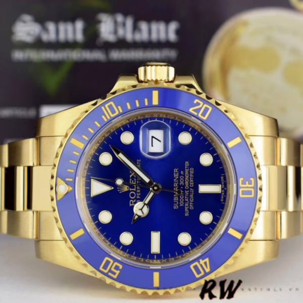 Rolex Submariner Date 116618LB Blue Dial 41mm Mens Replica Watch - 图片 12