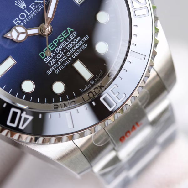 Rolex Sea-Dweller Deepsea 136660 0005 Stainless Steel Black Blue Dial 44MM Mens Replica Watch - 图片 16
