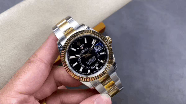 Rolex Sky Dweller 42 Yellow Rolesor Black Dial Oyster M336933 0003 Men's Watch - 图片 4