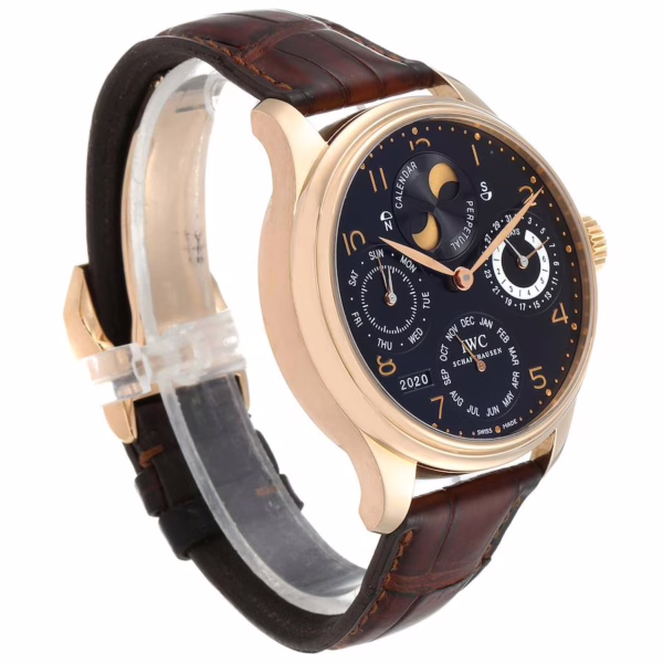 IWC Portuguese Perpetual Calendar Moonphase Rose Gold Mens Watch IW502103 - 图片 6