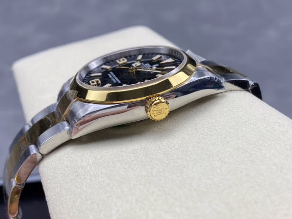 Rolex Explorer 36 Black Dial Yellow Gold M124273 0001 Women's Watch - 图片 6