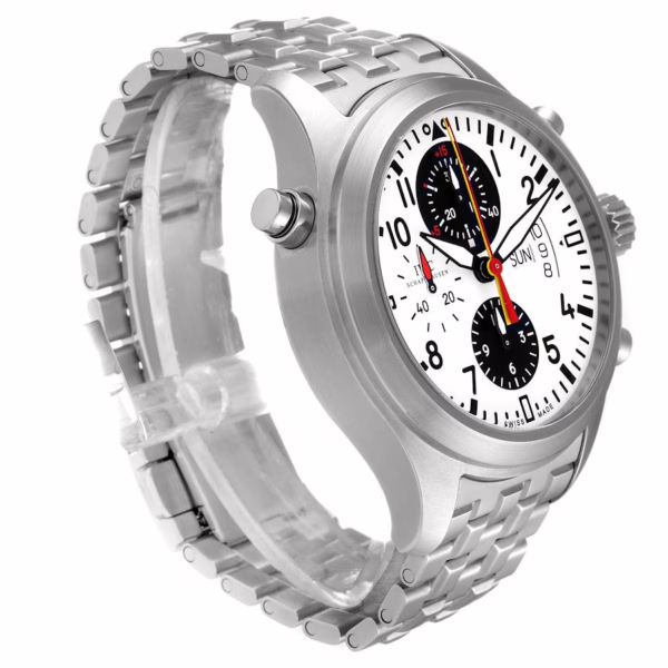IWC Rattrapante Chronograph Panda Dial Limited Edition German National Team Steel Mens Watch IW371803 - 图片 2