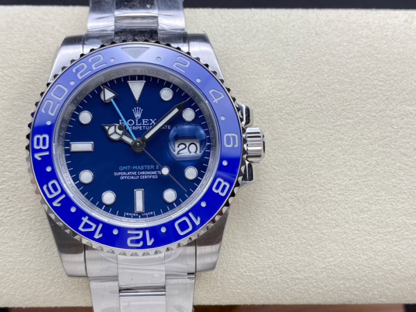 Rolex GMT Master II 126710 "Wildman" 904L SS Blue Dial on SS Oyster Bracelet - 图片 4