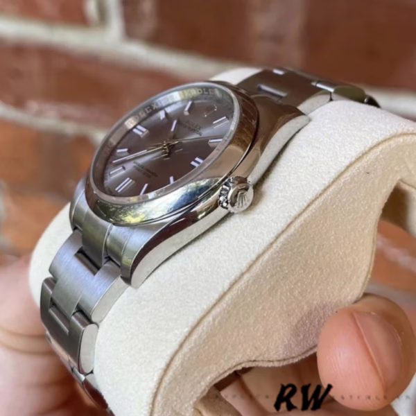 Rolex Oyster Perpetual 116000 Rhodium Grey Dial 36mm Unisex Replica Watch - 图片 3