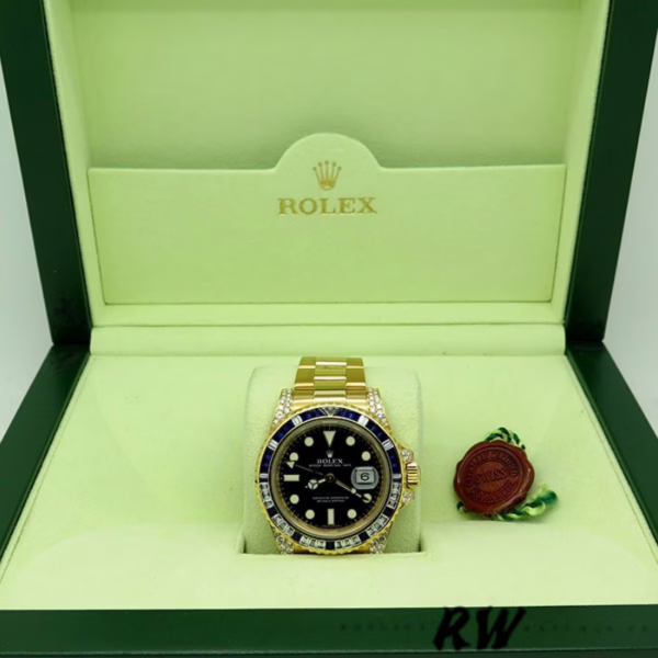 Rolex GMT-Master II 116758 Diamond Black Dial 40mm Mens Replica Watch - 图片 6