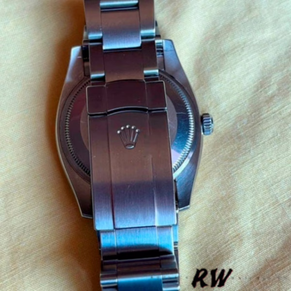 Rolex Oyster Perpetual Air-King 114234 Blue Dial fluted white gold bezel 34MM Unisex replica watch - 图片 5