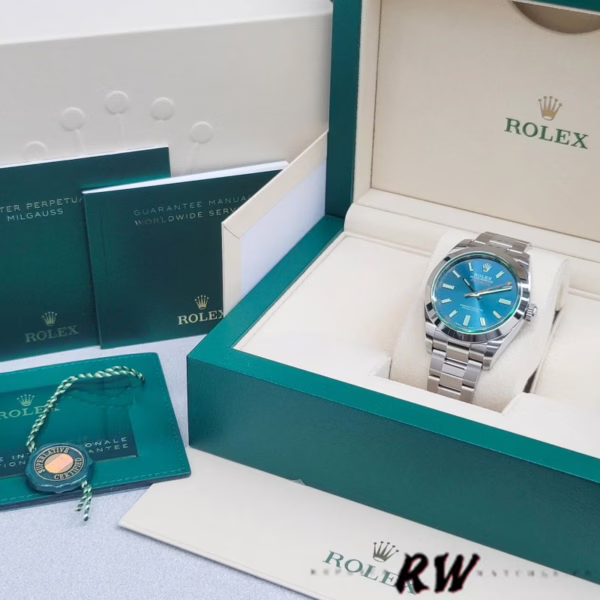 Rolex Milgauss 116400GV Stainless Steel Z-blue Dial 40mm Mens Replica Watch - 图片 2