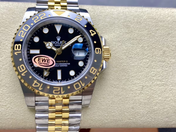 Rolex GMT Master II Black Dial Steel 18kt Yellow Gold 126713GRNR 0001 Men's Watch - 图片 2