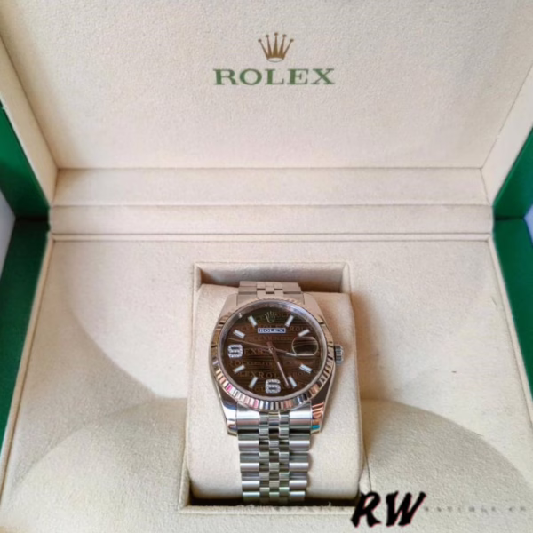 Rolex Datejust 116234 Stainless Steel Case Bronze Dial 36mm Unisex Replica Watch - 图片 6