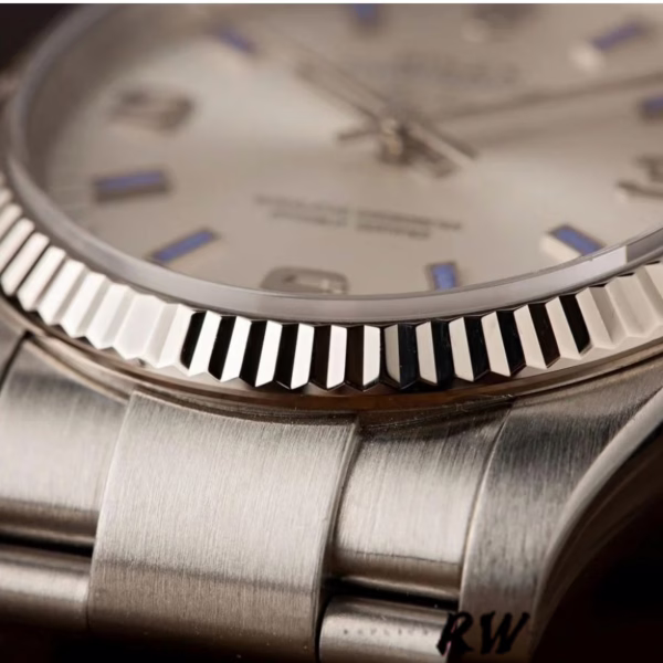Rolex Oyster Perpetual Air-King 114234 Blue Hour Markers Silver Dial 34mm Unisex replica watch - 图片 4
