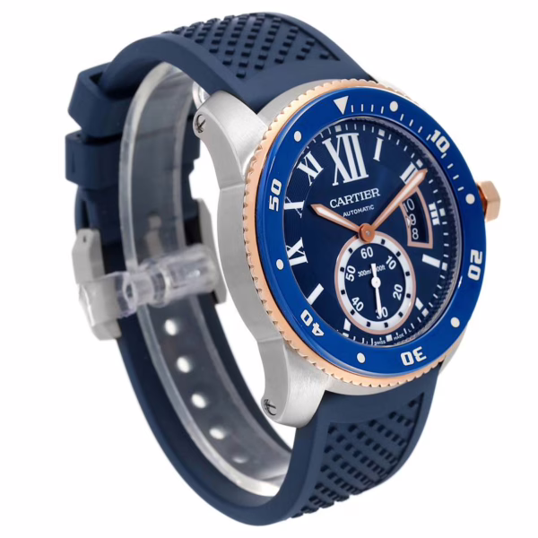 CARTIER CALIBRE ROSE GOLD MIX BLUE 42mm WGCA0010 - 图片 4