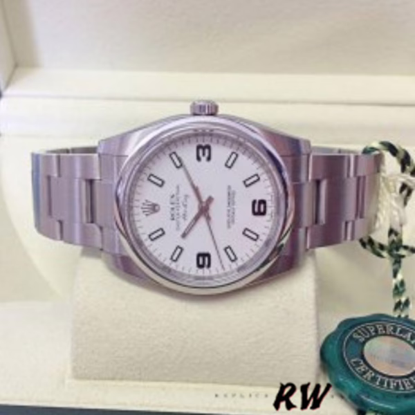 Rolex Oyster Perpetual Air-King 114200 White Dial 34mm Automatic Unisex replica watch - 图片 3