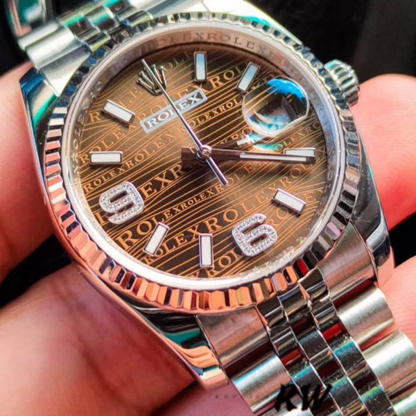 Rolex Datejust 116234 Stainless Steel Case Bronze Dial 36mm Unisex Replica Watch - 图片 2