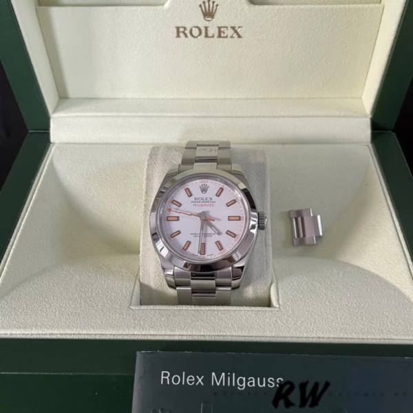 Rolex Milgauss 116400 Automatic White Dial 40mm Mens Replica Watch - 图片 6