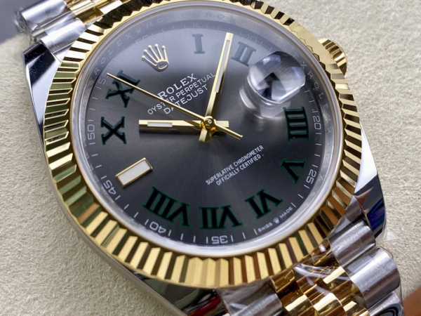 Rolex Datejust Two-Tone Steel Yellow Gold Fluted Bezel m126233 0035 36mm Unisex Replica Watch - 图片 2